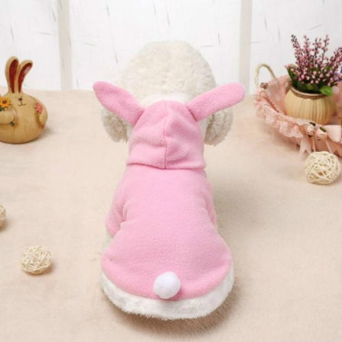 

Pet Clothing Dog Pink Tender Bunny Ears Clothes, Size:L(Pink)