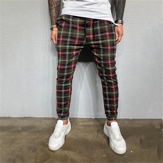 

Men Casual Striped Jogging Sports Runners Fitness Ppants, Size: L(Oliver)