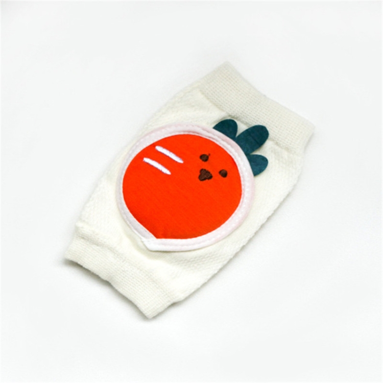 

Children Knee Pads Combed Cotton Mesh Breathable Baby Crawling Knitting Knee Pads(Carrot)