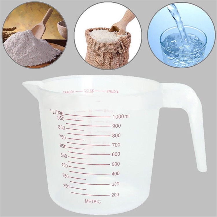 

1000ml Plastic Measuring Cup with Scale for Kitchen