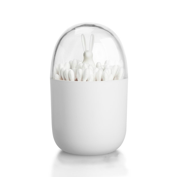 

Creative Animal Plant Shape Toothpick Cotton Swab Storage Box Rabbit