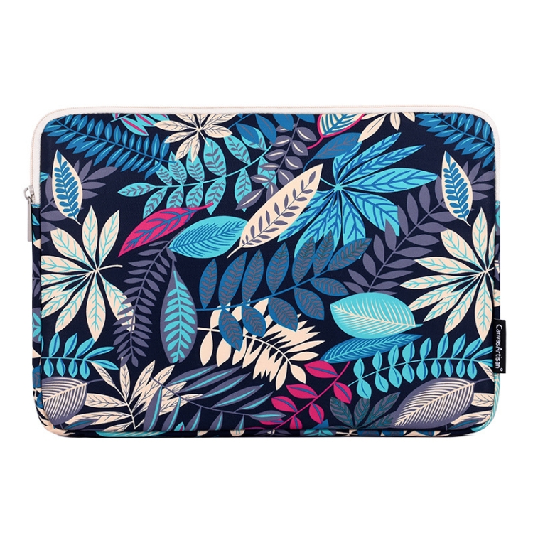 

Creative Zipper Multi-function Portable Tablet 14 Inch Computer Bag File Waterproof Nylon Storage(Nary Brown)