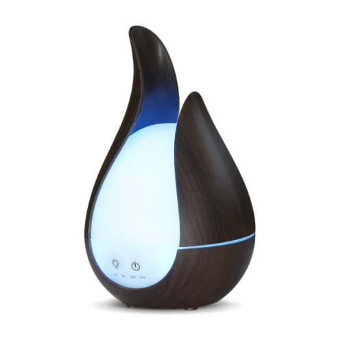 

200ml Ultrasound Air Humidifier Aroma Essential Oil Diffuser 7 Colors LED Night Light Cool Mist Maker, Plug Type: US Plug(Deep Wood Base)