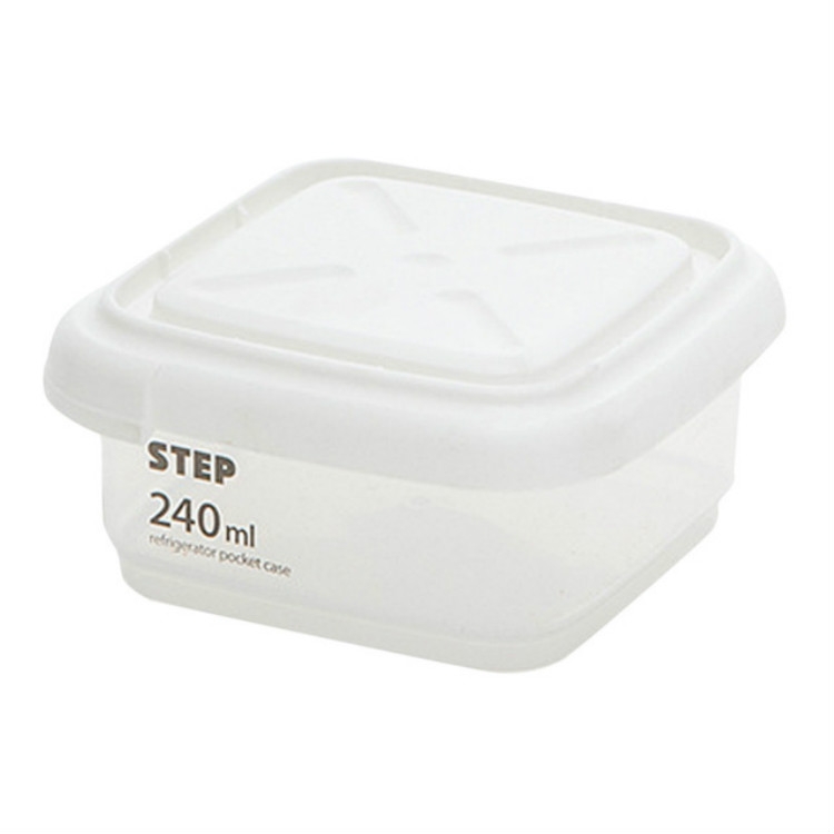 

Transparent Storage Box Food Storage Box Rectangular Sealed Grain Storage Tank Kitchen With Scale Grain Box, Capacity:240ml