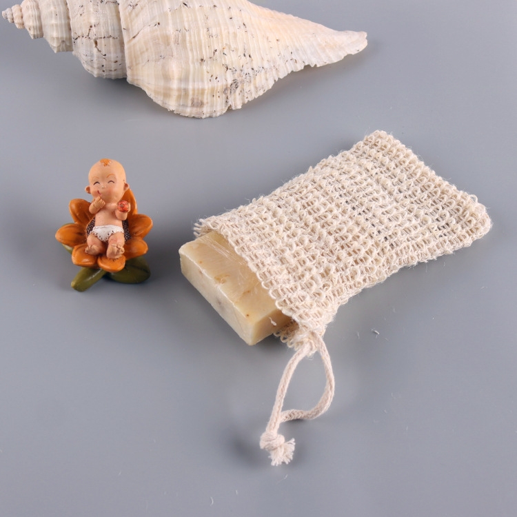 

2 PCS Cotton Soap Bag Natural Plant Fiber Environmental Protection Handmade Soap Foam Net Storage Bag Soap Bag Without Wooden Beads