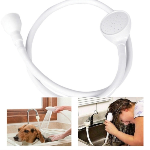 

2 PCS Pet Shower Multifunctional Simple Sink Nozzle Cleaning Shower Supplies(White)