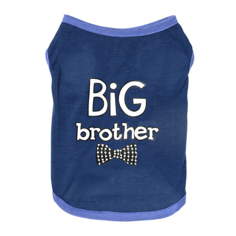 

2 PCS Pet Cothing Dog Cat Spring and Summer Thin Cute Vest, Size:XL(Dark Blue)