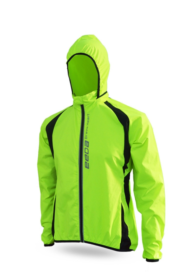 

Quick Dry Cycling Jacket Waterproof Windproof Men Running Outdoor Rain Coat, Size:M(Green)