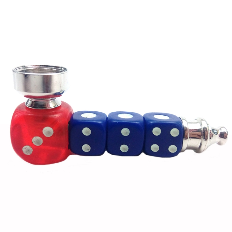 

Dice Shape Mini Metal Small Pipe Universal Suction Card Loaded Portable Set Pipe Random Delivery