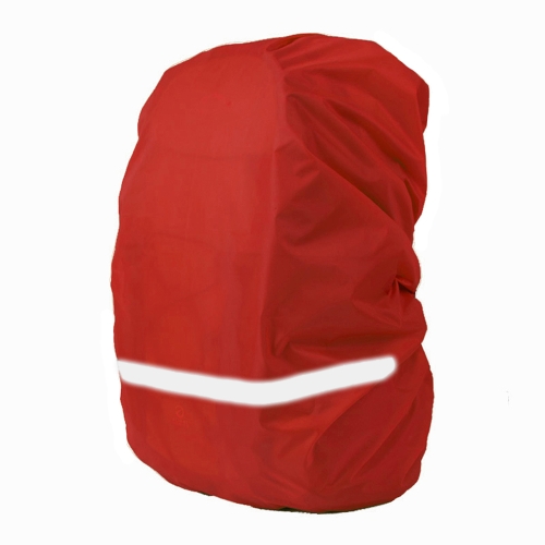 

Reflective Light Waterproof Dustproof Backpack Rain Cover Portable Ultralight Shoulder Bag Protect Cover, Size:S(Red)