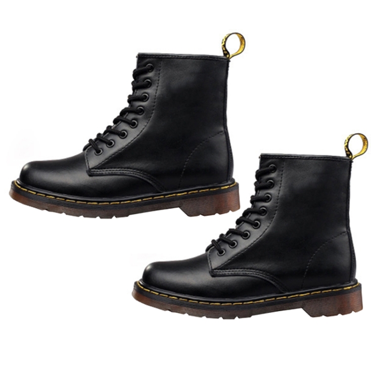 

Martin Boots Plus Velvet Couple Tooling Boots, Size:37(Black)
