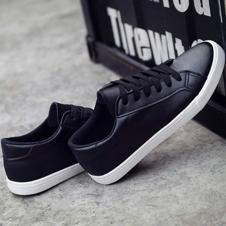 

Flats Sneakers Casual shoes Lace Up Shoes, Shoes Size:38(Black)