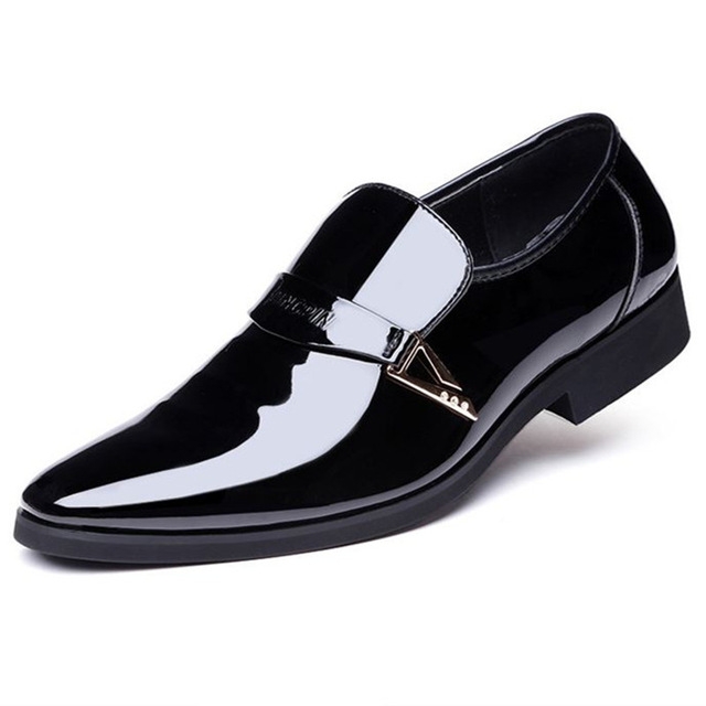 

Autumn Men Trend Leather Shoes Men Wild Casual Shoes, Size:47(Black)