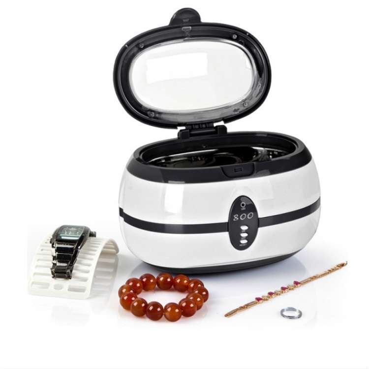 

VGT-800 600ml Low Noise Vacuum Cleaner Ultrasonic Cleaner with SUS304 Tank for Home Jewelry Eyeglass Watch, Specification:UK Plug