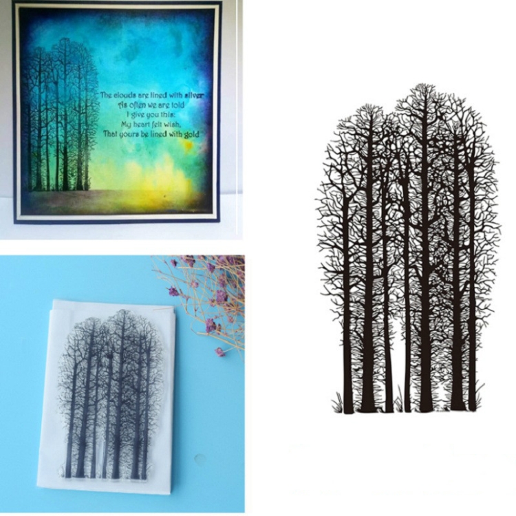 

Creative Retro Hand Account Transparent Seal DIY Student Manual Decoration Material, Style:Forest