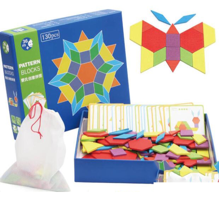 

Creative Montessori Fun Children Puzzle Toys Baby Early Education Multi-functional Puzzle DIY Tangram(Shape)