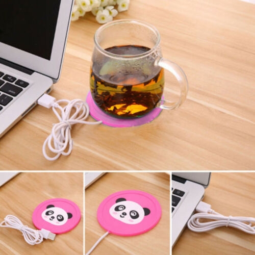 

Cartoon PVC Heat Insulation Heating Coaster USB Heating Soft Plastic Coaster