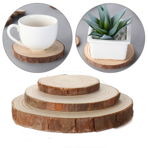 

Aromatherapy Candle Round with Skin Pine Coaster Natural Wood Chips Small 8-10cm