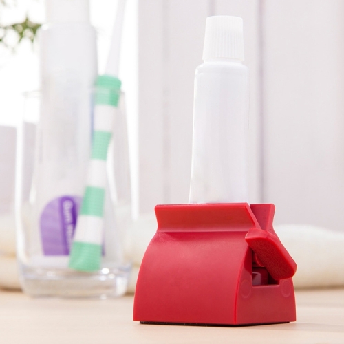 

Anya Toothpaste Facial Cleanser Hand Cream Automatic Squeezer Bathroom Supplies, Size:L 5.8x4.14x5cm(Red)