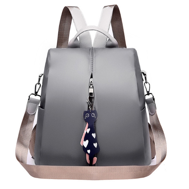 

19 inch Fashion Oxford Cloth Backpack Travel Bag(Grey)