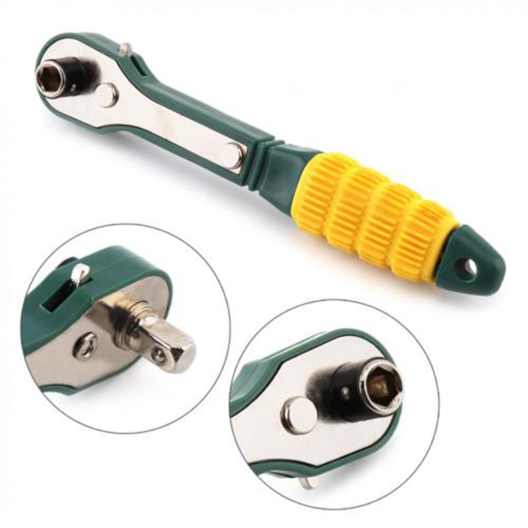 

Yellow Green Mini Quick Ratchet Wrench