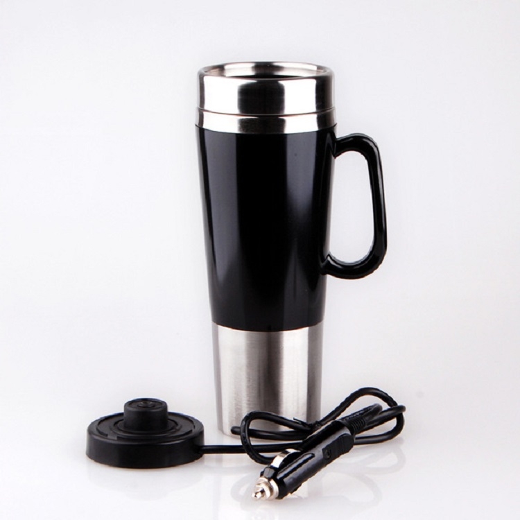 

Electric Water Insulated Car Mug Travel Heating Cup Kettle, Capacity: 450ML, Voltage:24V(Black)