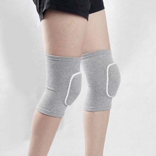 

Gray White Edging Children Thick Anti-collision Sponge Knee Pads Sports Protective Gear, SIZE:S