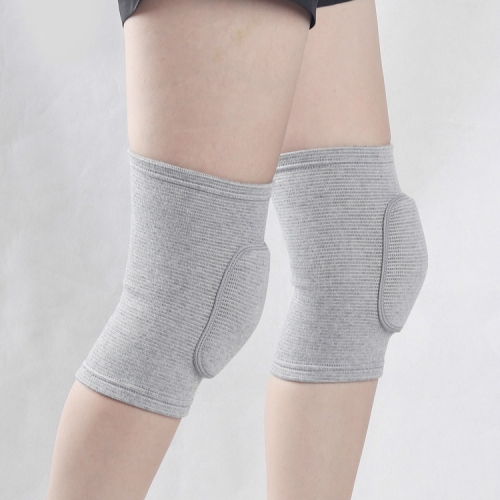 

Gray Gray Edging Children Thick Anti-collision Sponge Knee Pads Sports Protective Gear, SIZE:M