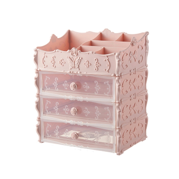 Sunsky Plastic Cosmetic Drawer Container Makeup Organizer Box