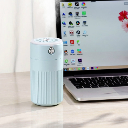 

420ml Mute Air Humidifier USB Essential Oil Diffuser Aromatherapy Humidifier with LED Night Light(Blue)