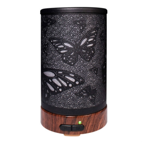 

Butterfly Pattern Air Humidifier Essential Oil Diffuser Mist Maker Colorful LED Lamp Diffuser Aromatherapy Air Purifier, Plug Type:US Plug(Black)