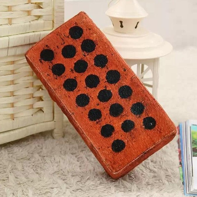

Creative Plush Toy Simulation Doll Red Brick Sleeping Pillow Vent Tool Board Brick, Size:24*12*6CM(Hollow Brick)