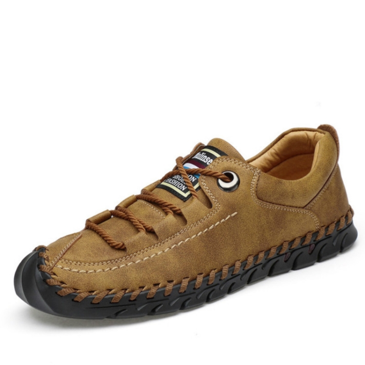 

Leather Men Casual Shoes Outdoor Shoes, Size:39(Yellow)