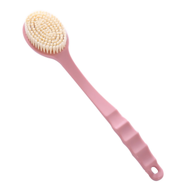 

Long Handle Bath Brush Soft Hair Bath Brush with Massage Back Brush(Pink)