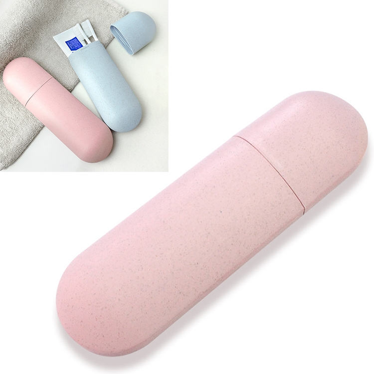 

Toothbrush Box Holder Organizer Portable Dustproof Toothbrush Case(Pink)