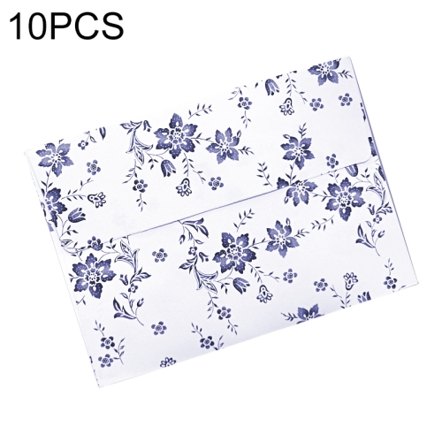 

10 PCS Retro Delicate Pastoral Elegant Small Floral Envelope(Orchid )