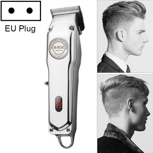 

Retro Oil Head Electric Pusher Strong Power Electric Fader LCD Digital Display Rechargeable Hair Clipper(EU Plug)