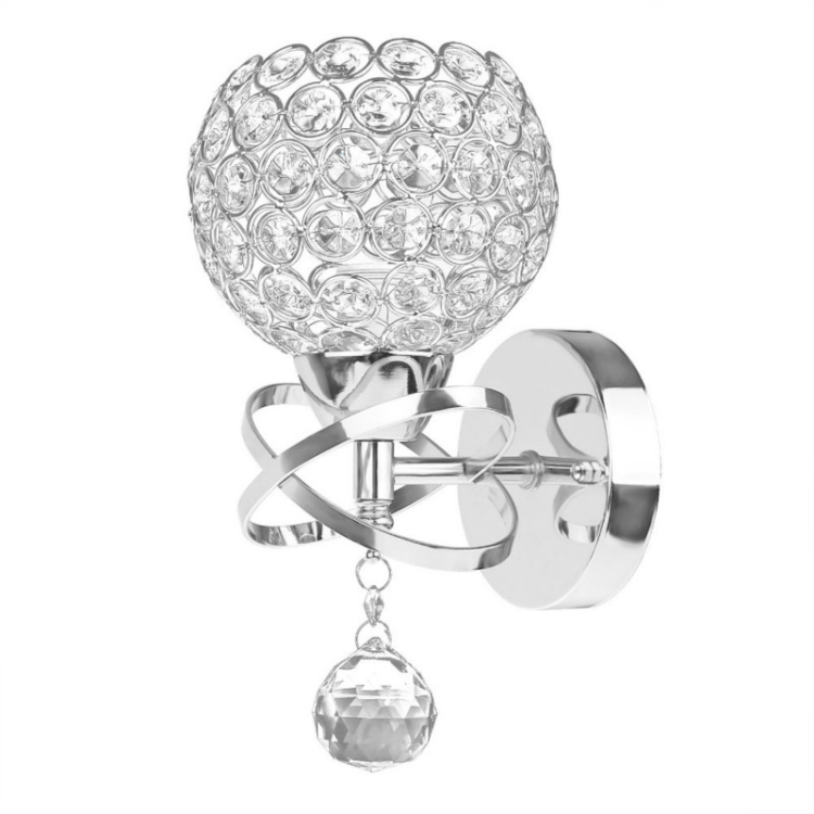 

LED Energy-saving Crystal Wall Light Study Hotel Bedroom(Silver)