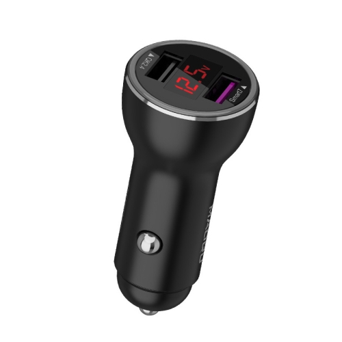 

QIAKEY QK505L Dual Ports Fast Charge Car Charger(Black)