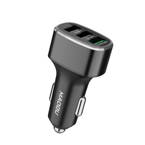 

QIAKEY GT780 3 USB Ports Fast Charge Car Charger(Gray)