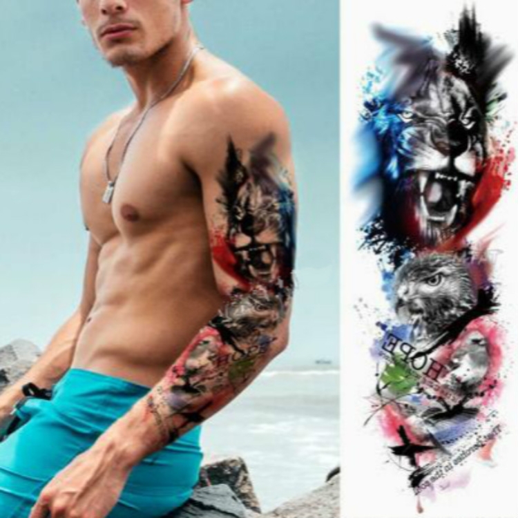 

Large Arm Sleeve Waterproof Temporary Tattoo Sticker(TQB-089)