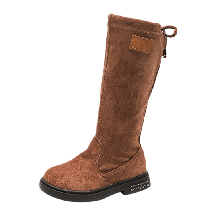 

High-Skid Non-Slip Mid-Child Martin Boots, Size:33, Color:Khaki