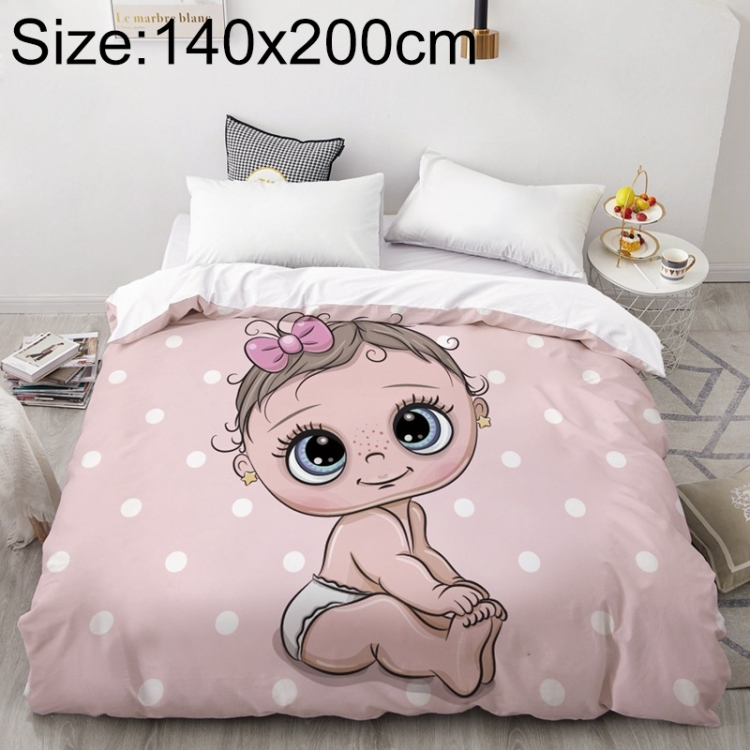 

3D Cartoon Bedding Sheets Animal Duvet Cover Set Quilt Blanket Cover Set, Size:140x200cm(06)