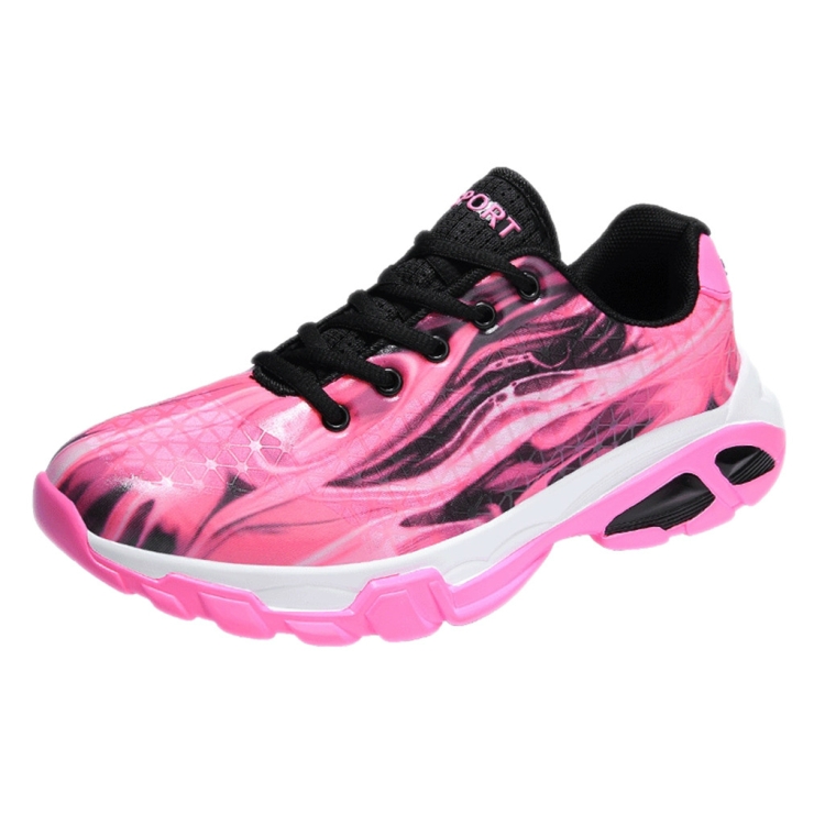 

Lovers Basketball Shoes Breathable Wear-Resistant Shock Absorbers School Running Shoes, Shoe Size:45(Pink)