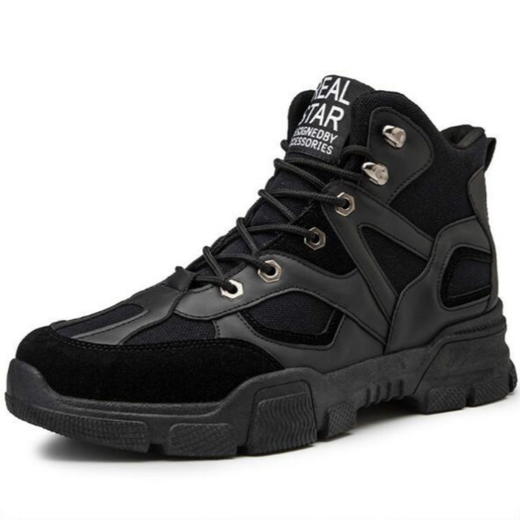 

Men Winter Martin Boots Warm Ankle Sports Boots, Size:42(Black)