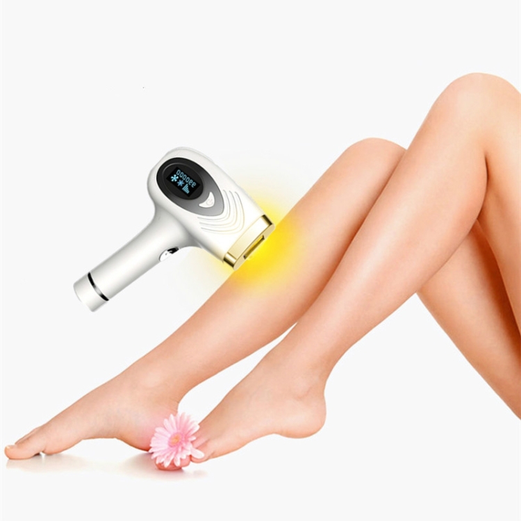 

Laser Hair Removal Instrument Household Hair Removal Artifact Hair Removal Device National Plug(White)