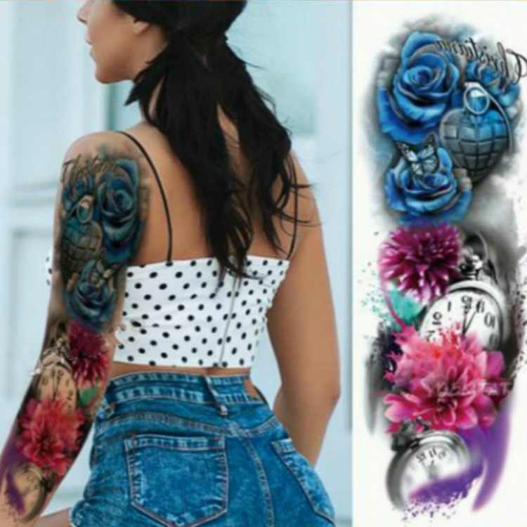

Large Arm Sleeve Waterproof Temporary Tattoo Sticker(TQB-071)