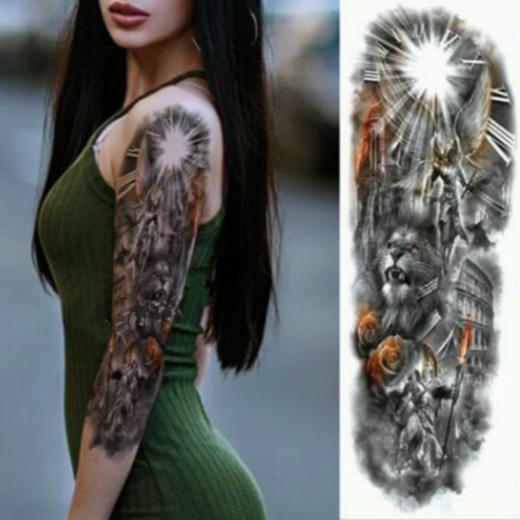 

Large Arm Sleeve Waterproof Temporary Tattoo Sticker(TQB-062)