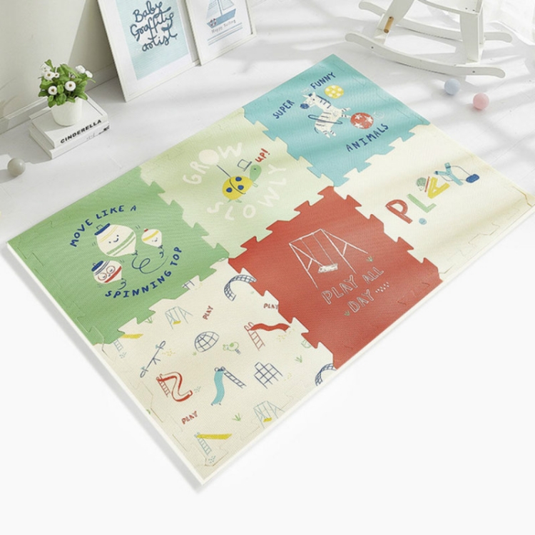 

6 PCS Thickening Mat Splicing Baby Anti-fall Toy Living Room Climbing Pad, Send 10 Edge Strips PE(Prepre)