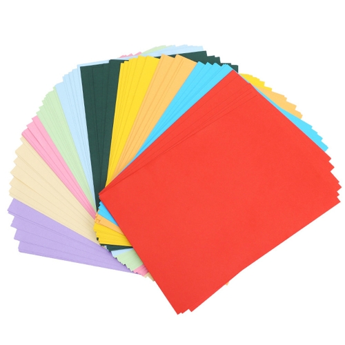 

100 Sheets A4 Color Printing Paper Children DIY Handmade Origami Paper Cutting (10 Colors)